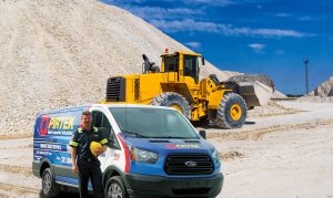 Pirtek quarry composite with van