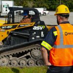 franchise technician with heavy equipment